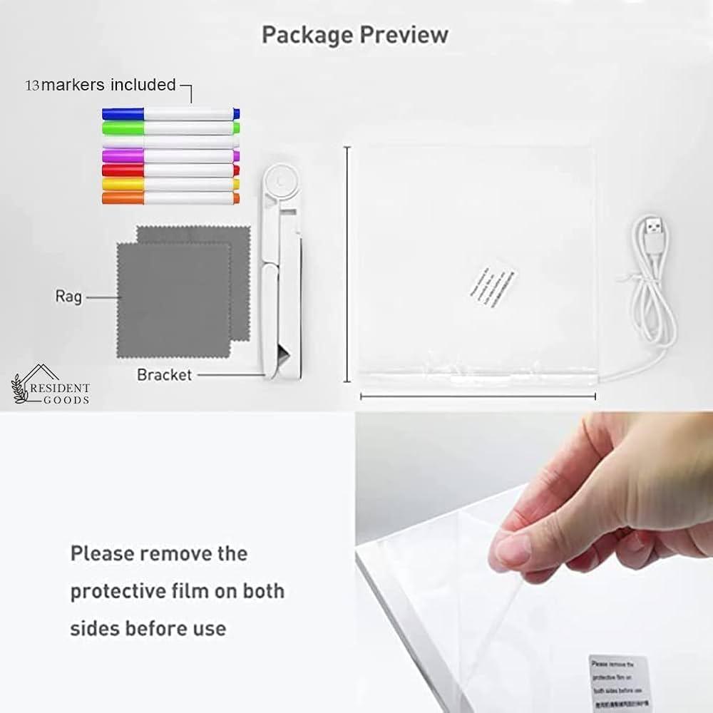 Acrylic LED Writing Pad